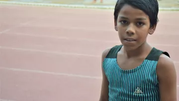 Unser Patenkind Ankit will ein professioneller Läufer werden