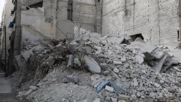 Ruinen in Aleppo, Syrien