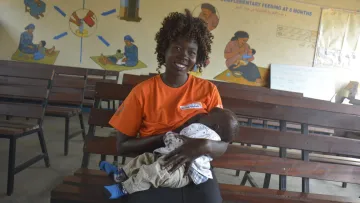 Stillende Mutter im Südsudan