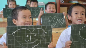 Schulkinder in Vietnam