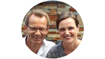 Stifter Nicol und Andreas Hartel