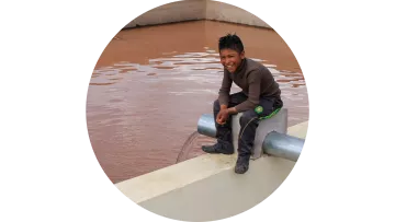 Wasserprojekt Bolivien Bau eines Wassertanks