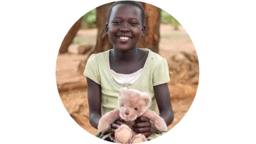 Kinder erhalten Schutz in Flüchtlingslagern