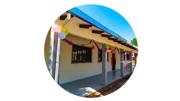 Außenansicht neue Klassenzimmer