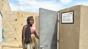 Latrine Geflüchtetenlager WASH