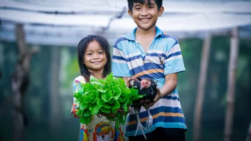 Gesunde Ernährung durch Landwirtschaft in Kambodscha