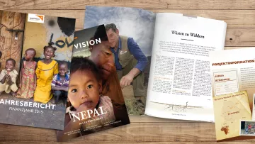 Jahresbericht, Wirkungsbericht und Magazin von World Vision