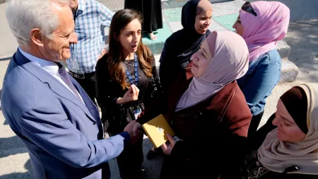 Mitarbeiter des BMZ besucht ein Projekt in Jordanien