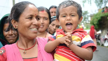 Mutter und Kind Nepal