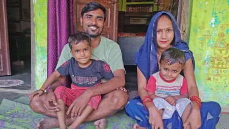 Familie in Indien aus World Vision-Projekt