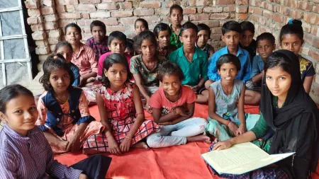 Schulklasse in Indien