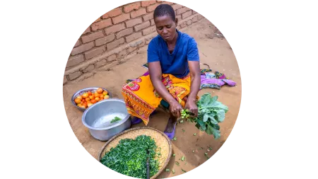 Gesunde Ernährung mit nahrhaften Lebensmitteln