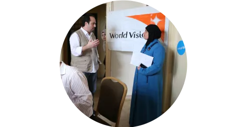 In einer World Vision-Verteilstelle in Jordanien