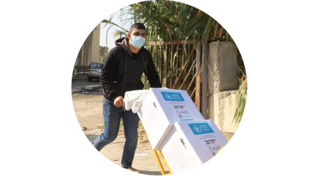 Hilfslieferung im Libanon