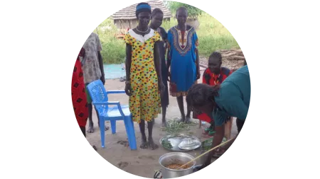 Kochkurs für Mütter im Südsudan
