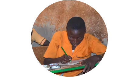 Schüler in Ghana im Unterricht
