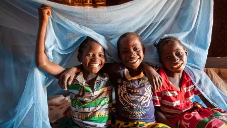 Schlafen unterm Moskitonetz