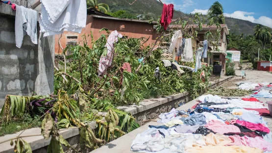 Nach tagelangem Regen muss alles getrocknet werden