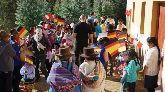Beeindruckende Begrüßung in Peru