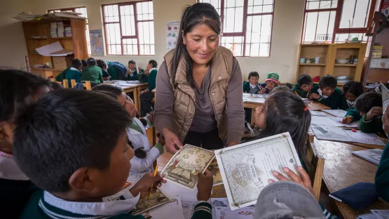 Felisa in ihrer Klasse