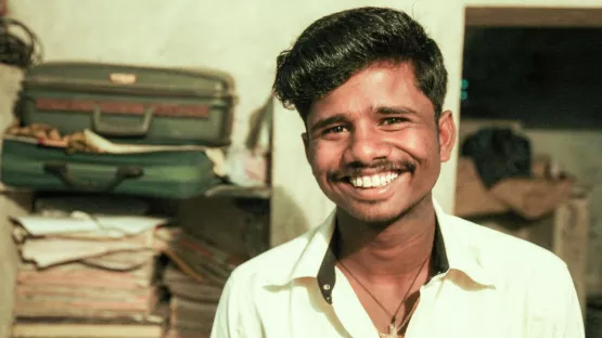 Ehemaliges World Vision Patenkind aus Indien