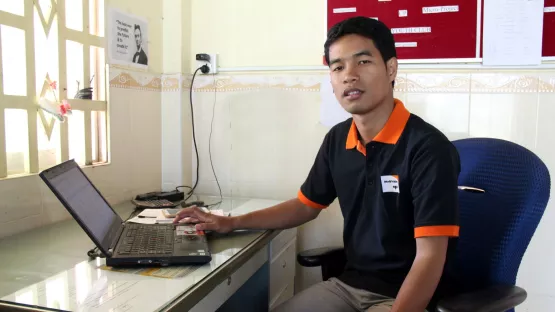 World Vision-Mitarbeiter Lay Sinet in Kambodscha