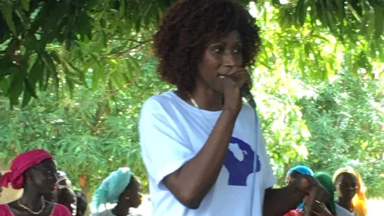 Sister Fa bei Aufklärungsveranstaltung