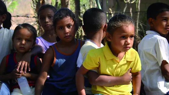 Eine Gruppe von Kindern