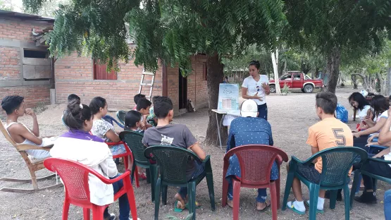 Jugendliche der Gemeinde El Sauce