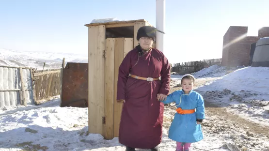 Hygienisch saubere Latrinen 