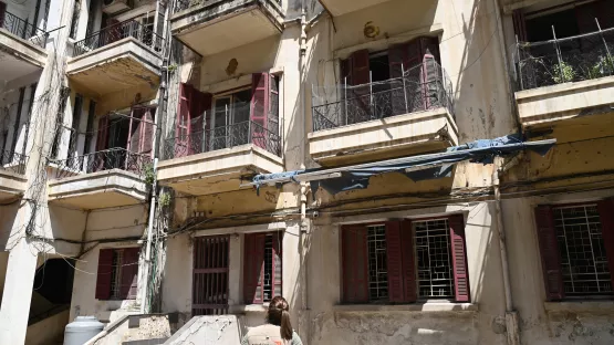 Vorbereitungen von Soforthilfe im Libanon nach Explosion