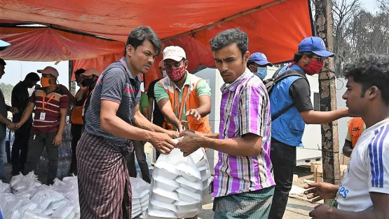 World Vision-Nothilfe nach Großbrand im Rohingya-Flüchtlingslager