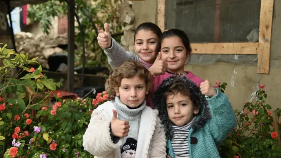 Kinder im Gruppenfoto