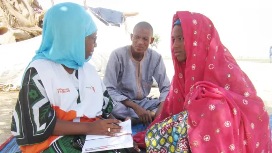 World Vision Arbeiter am arbeiten