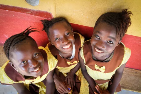 Sierra Leone Mädchen lächeln