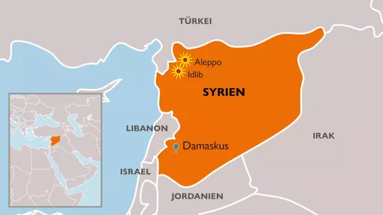 Karte Syrien